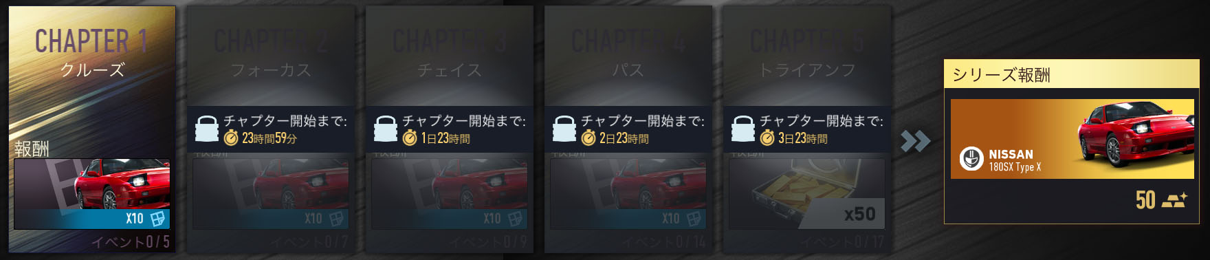 (DAY1) ニードフォースピード ノーリミット 攻略 180SX Type X をゲットせよ！