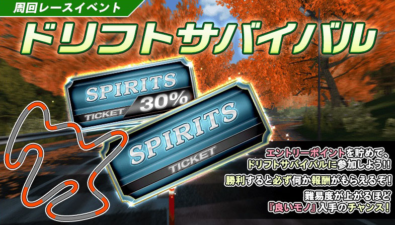 ドリフトスピリッツ ドリスピ 無課金 攻略 周回レースイベント ドリフトサバイバル