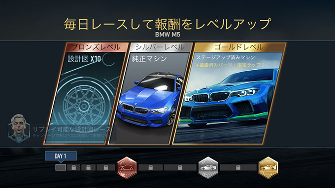 【DAY 1】無課金 ニードフォースピードノーリミット 攻略 BMW M5 スペシャルイベント NFSNoLimits NFSNL