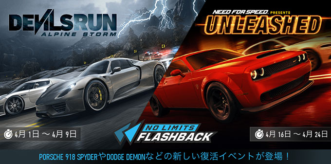 ニードフォースピードノーリミット 「ゼロ・トゥ・ヒーロー」アップデート NFSNoLimits NFSNL