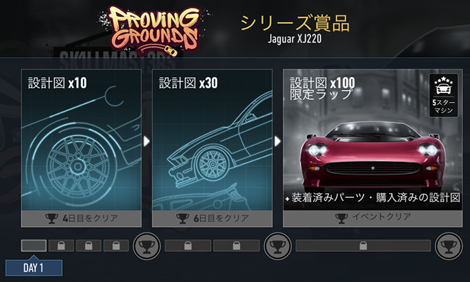 【DAY 1】ニードフォースピードノーリミット JAGUAR XJ220 無課金 攻略 NFSNoLimits NFSNL