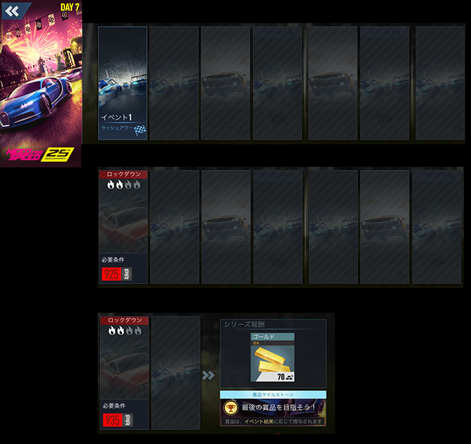 【DAY 7】ニードフォースピードノーリミット BUGATTI CHIRON 無課金 攻略 NFSNoLimits NFSNL