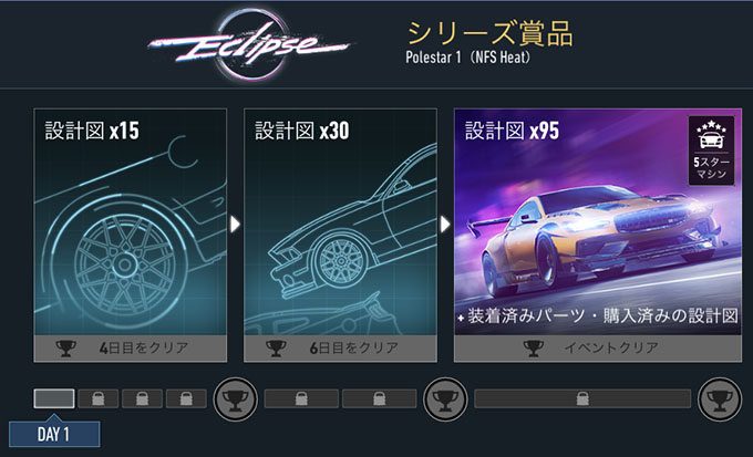 【DAY 1】ニードフォースピードノーリミット POLESTAR1 (NFS HEAT) 無課金 攻略 NFSNoLimits NFSNL