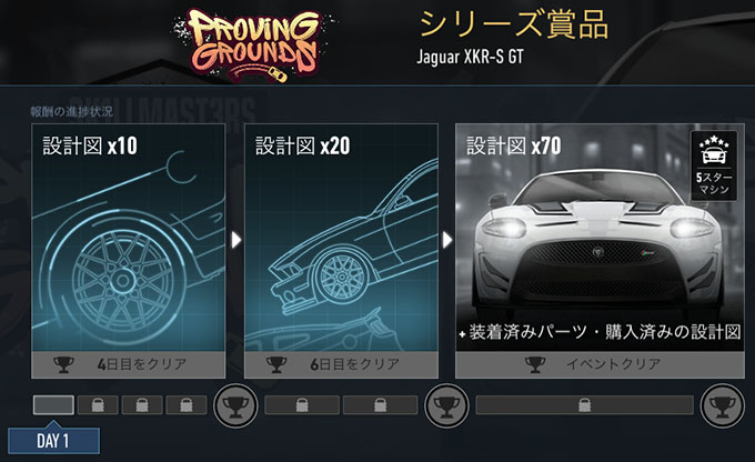 【DAY 1】ニードフォースピードノーリミット JAGUAR XKR-S GT 無課金 攻略 NFSNoLimits NFSNL