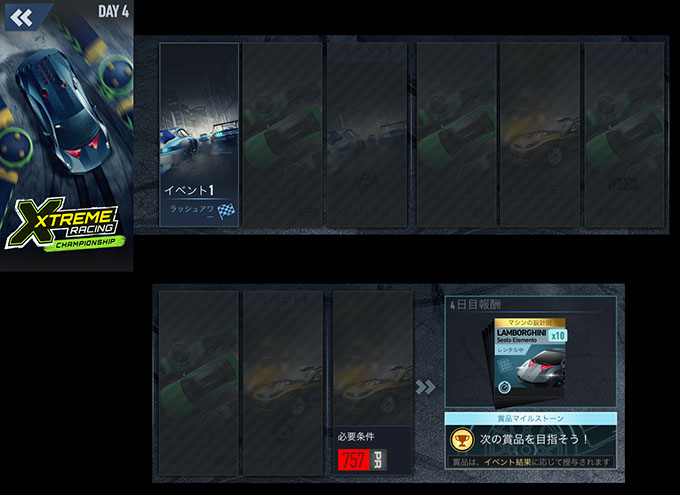 【DAY 4】ニードフォースピードノーリミット LAMBORGHINI SESTO ELEMENTO 無課金 攻略 NFSNoLimits NFSNL