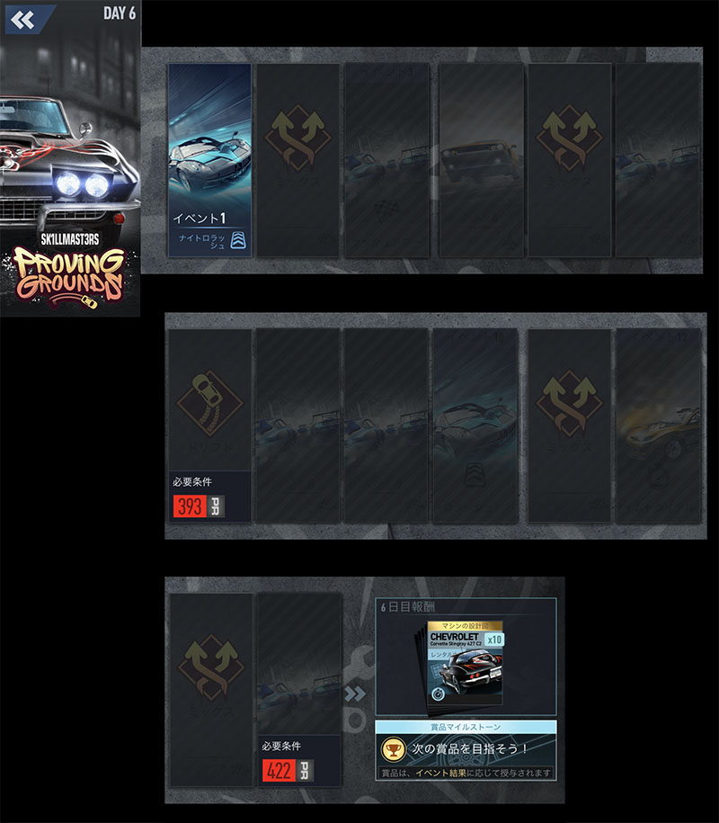 【DAY 6】ニードフォースピードノーリミット CHEVROLET CORVETTE STINGRAY 427 C2 無課金 攻略 NFSNoLimits NFSNL